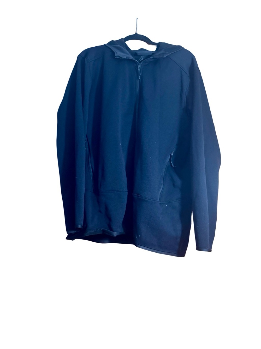 Kirkland Signature Navy Zip-Up Hooded Fleece